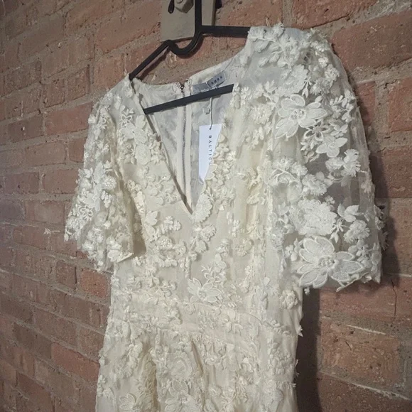 NWT - Baltic Born Sadie Embroidered Midi Dress in Vintage Cream - Picture 2 of 4